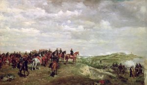 Napoleon III (1808-73) at the Battle of Solferino in 1859, 1863